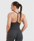 OA |Timeless Square Neck Mid Vest - Coal